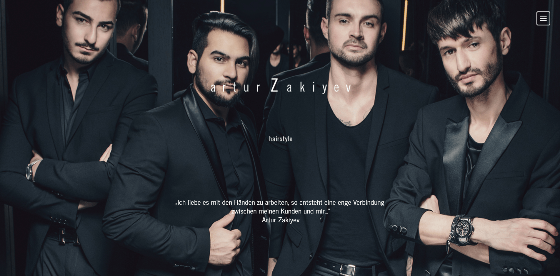 Artur Zakiyev hairstyle business website development