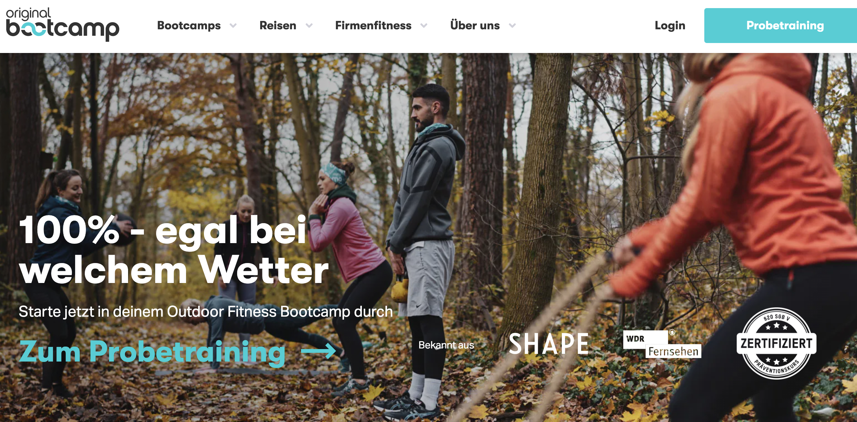 Original Bootcamp is German ReactJS project for booking sports instructors