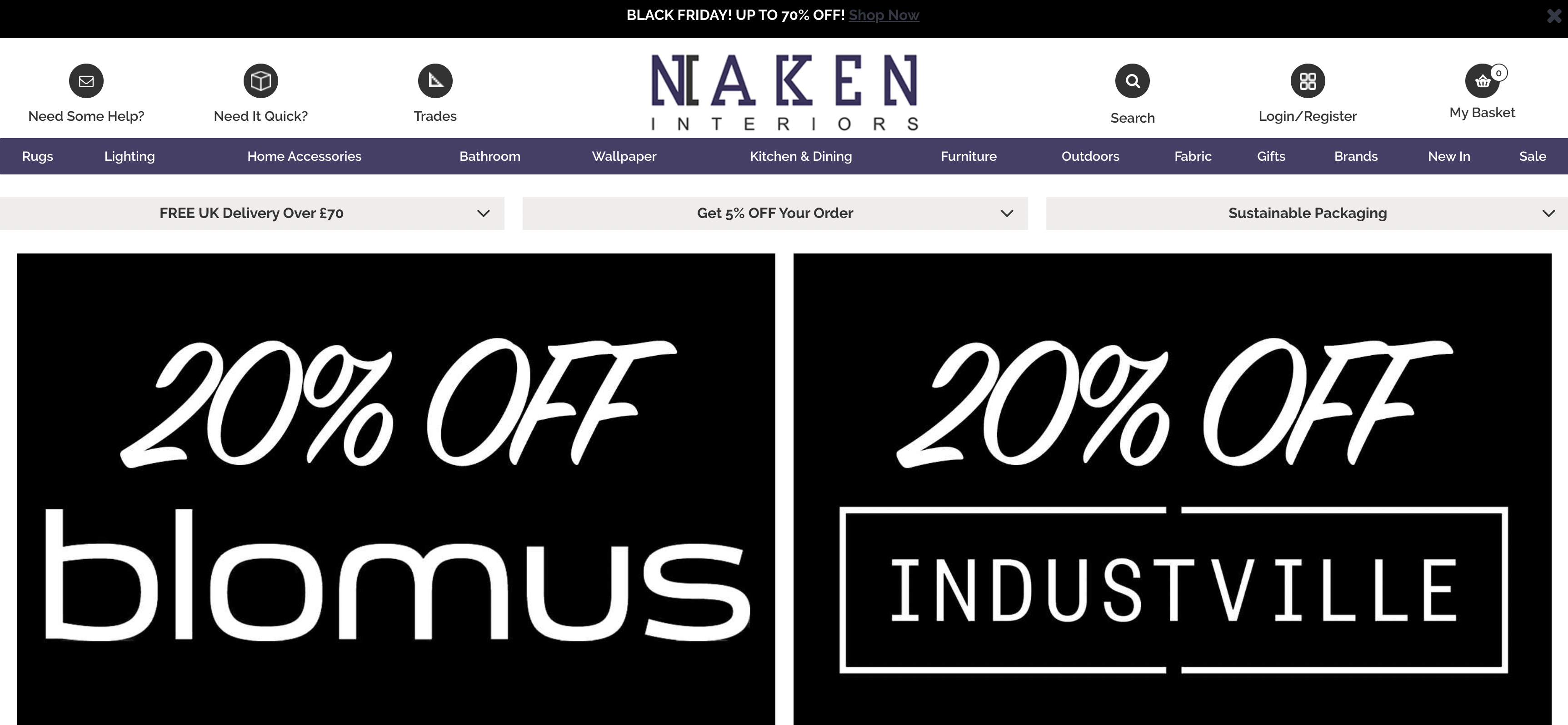 Naken is popular UK web furniture shop created by Entro Solutions